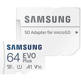 Resim Samsung Evo Plus Microsd Hafıza Kartı 64GB130MBS MB-MD064KB 
