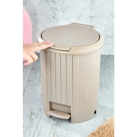 Resim PremiumPort Şık ve Pratik Bas Aç Mekanizmalı Banyo ve Mutfak Çöp Kovası 