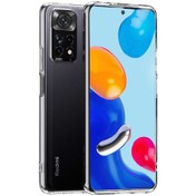 Resim Xiaomi Redmi Note 11S Global Kılıf Lüx Şeffaf Kamera Lens Korumalı Silikon Kılıf 
