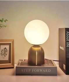 Resim Modern Tasarım Venüs Abajur Beyaz Glop Camlı Kablolu Tak Çalıştır Masa Lambası Eskitme Gold Sarı 3 Gold 