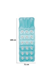 Resim craftivio Renkli Bardaklıklı Deniz Yatağı ve Havuz Yatağı Şişme Şezlong 188x71 cm 