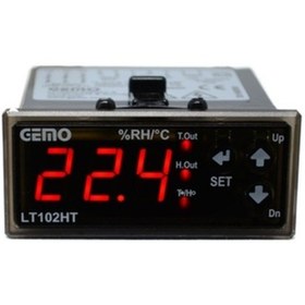 Resim Gemo Lt102ht-230vac-r Sıcaklık Ve Nem Kontrol Cihazı 