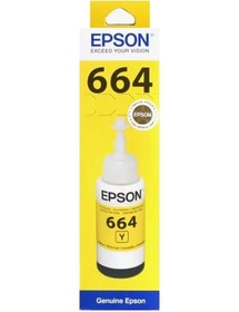Resim Epson T664 C13t66444a Sarı Mürekkep Kartuş 70ml L100 L200 L300 L500 L1300 