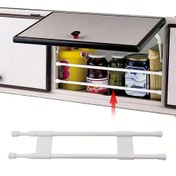 Resim RV Dolap Rafları, Gardırop Çubukları, Ayarlanabilir Buzdolabı Panelleri ve RV Modifikasyonları için Çıkarılabilir Aksesuarlar - RV Mobilya Parçaları ve Donanımı. 