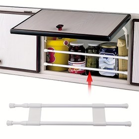 Resim RV Dolap Rafları, Gardırop Çubukları, Ayarlanabilir Buzdolabı Panelleri ve RV Modifikasyonları için Çıkarılabilir Aksesuarlar - RV Mobilya Parçaları ve Donanımı. 