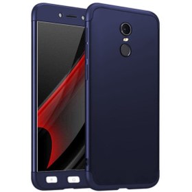 Resim Microsonic Xiaomi Redmi Note 4x Kılıf Double Dip 360 Protective Lacivert 