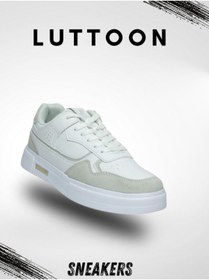 Resim LUTTOON Erkek Beyaz Sneakers Spor Ayakkabı 