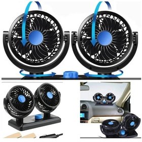 Resim Replax 12 Volt Araç Içi Torpido Üstü Çift Fanlı Oto Vantilatör 36 