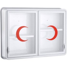 Resim Cam 2 Kapaklı Ecza Dolabı 