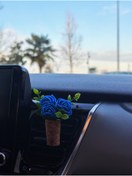 Resim Plantarrium Design Oto Aksesuar/Koku- Mini Mantar Taraftar Buket "Lacivert Sarmaşık" 