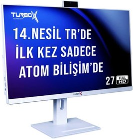 Resim Turbox TAx1147 Intel Core i5 14400 16GB DDR4 Ram 1TB M.2 NVMe SSD 27 inç FHD Webcam All in One PC 