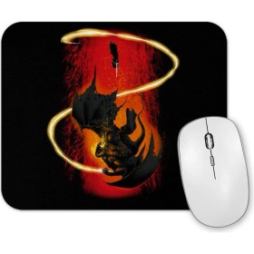 Resim Baskı Dükkanı Gandalf The Wizard Vs The Demon Mouse Pad 