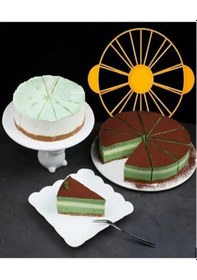 Resim Pasta Dilimleyici Eşit Bölmeli Pasta Kesme Aparatı 12 / 8 