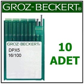 Resim Groz Beckert Dpx5 Gebedur Düz Makine Iğnesi 16 Numara 