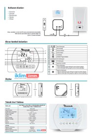 Resim Baymak Logi Pro S Kablosuz Programlanabilir Oda Termostatı 
