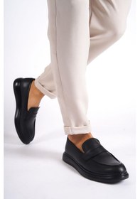 Resim Mubiano Clt8500 Erkek Kolej Model Cilt Loafer Siyah 