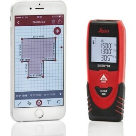 Resim Leica Disto D1 Bluetooth'lu Lazer Metre (40 metre) 