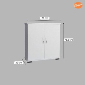 Resim Ayakkabılık Iki Kapaklı Ayakkabı Dolabı Ard-114 Ceviz 