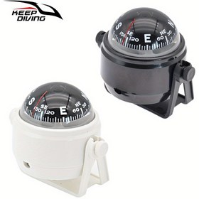 Resim Manyetik deklinasyon ayarlı araç pusulası, açık hava gezileri, kampçılık, bisiklet, doğa yürüyüşü, orman, off-road, yarış ve eğitim için uygun 