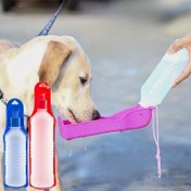 Resim 250ml/500ml Katlanabilir Köpekler İçin Su Şişesi, Taşınabilir Plastik Su Dağıtıcısı Açık Hava Köpek Su Besleyici 