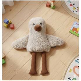 Resim Sevimli Duck Uyku Arkadaşı Antialerjik- Vidalı Göz- Teddy Ekru Ördek 