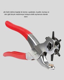 Resim Zengemtx 6 Başlıklı Kemer Delme Pense Paslanmaz Çelik Çok Amaçlı 
