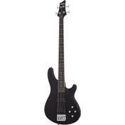 Resim Schecter C-4 Deluxe Bas Gitar (Satin Black) 