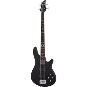 Resim Schecter C-4 Deluxe Bas Gitar (Satin Black) 