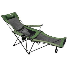 Resim Windcamp Şezlong Tipi Katlanabilir Kamp Sandalyesi Som00006682 Haki - Gri 