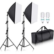 Resim Soligor Youtube Video Ve Fotoğraf 2li Softbox Seti Lambalı Set 