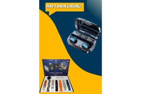Resim Marsilyan Ucuz Kaliteli Yeni Nesil 7 Kordonlu Akıllı Saat ve Kablosuz Bluetooth Kulaklık ANC Özelliği 