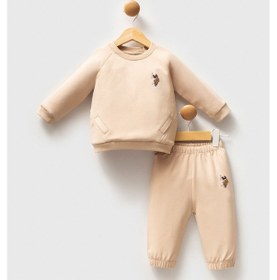 Resim U.s. Polo Assn Erkek Bebek Krem Takım 5274-48954 Krem 