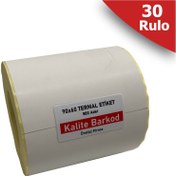 Resim Kalite Barkod 90x60 Termal Etiket 30 Rulo Barkod Etiketi 