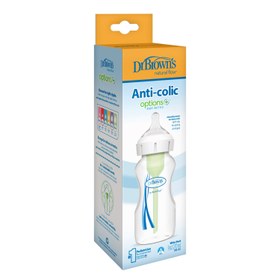 Resim 270 ml Geniş Ağız PP Antikolik Biberon 2. Seviye Emzik İle 
