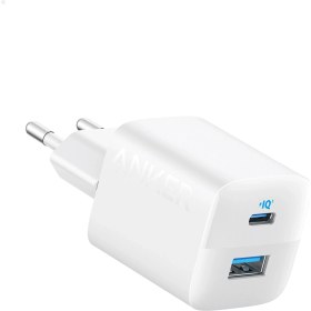 Resim Anker 323 33W USB-C + USB-A Hızlı Şarj Cihazı -(USB-C PD 20W + USB-A 12W) iPhone & Android ile Uyumlu Type-C Hızlı Şarj Adaptörü - A2331 - Beyaz (Anker Türkiye Garantili) 