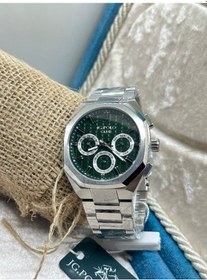 Resim Jg. Polo Club Erkek Kol Saati Fonksiyonel Çelik Kasa Haki Kadran Gümüş 