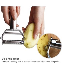 Resim Najmaddin Çift Taraflı Pratik Meyve Sebze Soyucu Doğrayıcı 