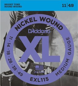 Resim D'Addario EXL115 XL Nickel Elektro Gitar Teli - Medium (11-49) 