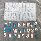 Resim 26 parçadan oluşan benzersiz alfabe ve sayılar silikon kalıp seti, reçine dökümü, DIY takı yapımı, alçı kil el sanatları, el yapımı sanat ve süslemeler için düzensiz şekilli silikon kalıplar 