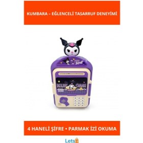 Resim Kuromi Tasarımlı Akıllı Atm Kumbara TEK EBAT 