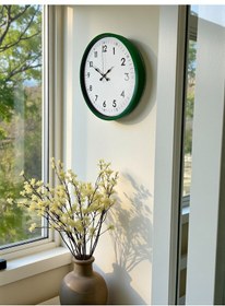 Resim Büro Ev Ofis Hediyesi İçin 36cm Yeşil Tip Dekor Duvar Saati Diğer 