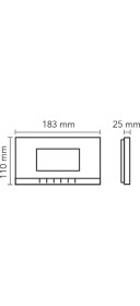 Resim AUDIO 4,3'' GÖRÜNTÜLÜ VİLLA SET BUS PLUS BEYAZ MEKANİK BUTON 