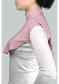 Resim Altobeh Düz Balıkçı Yaka Boğazlı Penye Tesettür Kadın Yakalık Boyunluk - Koyu Pembe 