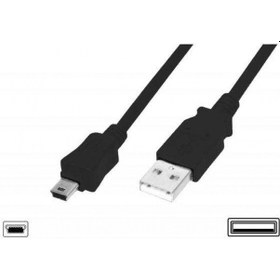 Resim USB 2.0 Bağlantı Kablosu, USB A Erkek - USB mini B (5 pin) Erkek 