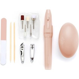 Resim Polosmart Pilli Manikür Pedikür Bakım Seti Pembe Psc23 