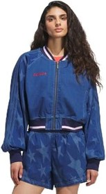 Resim adidas SST Denim Graphic Varsity Bomber Kadın Ceket 