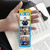 Resim Çocuklara Hediye 3 Fotoğraflı Kitap Ayracı Mavi 