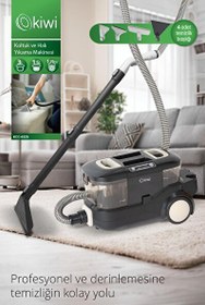 Resim Kiwi KCC-4325W Pencere Temizleme Aparatlı Koltuk Halı Yıkama ve Leke Çıkarma Makinesi Siyah 