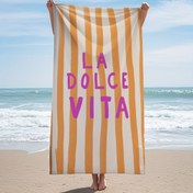 Resim 1 İtalyan Dolce Vita Plaj Havlusu - Ultra-Yumuşak Hızlı Kuruyan Mikrofiber, Kalın ve Taşınabilir, Canlı Çizgili Tasarım, Plaj, Havuz, Yoga, Seyahat için Mükemmel - Doğum Günleri, Noel, Anneler Günü, Plaj Aksesuarları, Havuz Kenarı Aksesuarı, Modern Plaj Giyimleri, Hızlı Kuruyan Kumaş için İdeal Hediye 