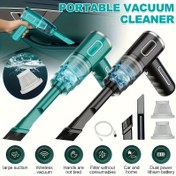 Resim Ev ve Araba Kullanımı İçin Kablosuz Elektrikli Süpürge, Güçlü Emiş, USB Hızlı Şarj, Crevice Fırçası ve Bilgisayar Temizleme Başlığı Dahil, Çok Fonksiyonlu El Süpürgesi, Çok Yönlü Cihaz. 